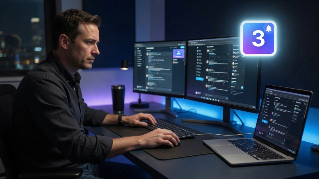 XBusinessFactory power user at computer